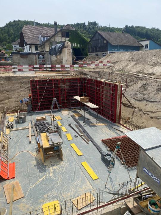 Foto Baustelle Kocher Büetiger-Haus