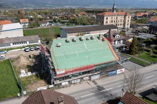Start Dacheindeckung Ansicht Südseite
