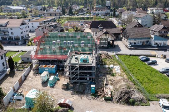 Start Dacheindeckung Ansicht Nordseite